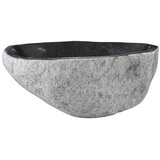  umivalnik Oval, 37x30 cm, rečni kamen, siva | Shoptok.si