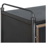 Ixia Črna kovinska vitrina 58x150 cm Brick – | Shoptok.si