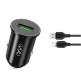 XO TZ12 Car charger QC3.0 18W + Lightning Cable 1m | Eponuda.ba