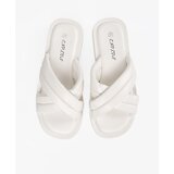 Shelvt White women's platform flip-flops | Shoptok.si