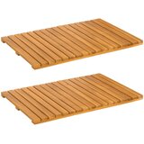  Prostirka za kupanje Jednobojno Smeđa 60 x 40 cm boja drva | shoptok.hr