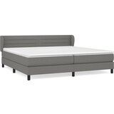 Maison Chic Box spring postelja - Vzmetna postelja z vzmetnico temno siva 200x200 cm blago SL7072, (21903149) | Shoptok.si