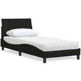 vidaXL Krevet s madracem crni 80 x 200 cm od tkanine Cijene