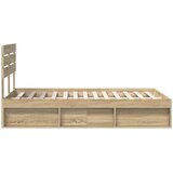  Krevetna konstrukcija Sonoma 120 x 190 cm Čvrsto borovo drvo | shoptok.hr