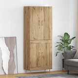 vidaXL Highboard Umjetnički hrast 69,5 x 34 x 180 cm Konstruirano drvo | shoptok.hr