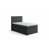 MID.YOU BOXSPRING POSTELJA 90 cm x 200 cm , tekstil, leseni material antracit | Shoptok.si