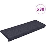  Prostirke za stepenice 30 kom 65x21x4 cm tamno sive i plave pravokutne rubove | shoptok.hr