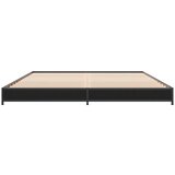  Okvir kreveta crni 120 x 200 cm od konstruiranog drvo i metal | shoptok.hr