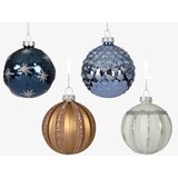 DEKOR DOM dekoracija - hanging bauble glass 8cm 062884 - blue assorted - kmg ( 045639 ) | Eponuda.com