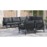 vidaXL Sjedeća garnitura za vrt 7 pcs Antracit 320 x 160 x 71 cm | shoptok.hr