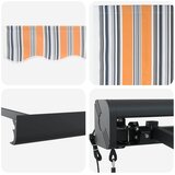Nadstrešnica Šareni 400 × 300 cm Poliester i aluminij | shoptok.hr