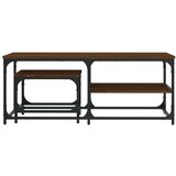 vidaXL Uklapajući stolići za kavu 2 kom boja hrasta konstruirano drvo | shoptok.hr