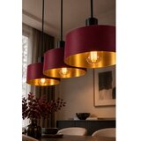  Luster na sajli HAKI 3xE27/60W/230V bordo/crna | Eponuda.com