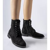Gemre Carpanzano black insulated eco-suede ankle boots | Shoptok.si