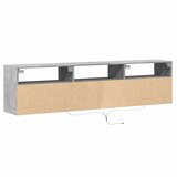  Zidni TV ormarić s LED svjetlima siva boja betona 180x31x45 cm | Eponuda.com