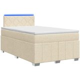  Boxspring krevet s madracem Krem 120 x 190 cm Tkanina | shoptok.hr