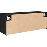  Kupaonski zidni ormarić crni 80x25x30 cm izrađeno drvo | shoptok.hr