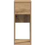 vidaXL Tower stalak za računalo s ladicom boja hrasta 30x44x74 cm | shoptok.hr