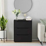  Komoda VISNES crna 60x40x73 cm izrađeno drvo | shoptok.hr