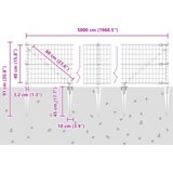 Euro Ograda s 13 šiljkom 0.4x50 m Galvanizirani čelik Zeleni | shoptok.hr