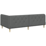  Kutni okvir kreveta Tamno siva 90 x 190 cm tkanina | shoptok.hr