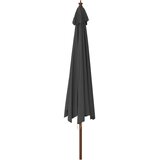  Vrtni suncobran s drvenim stupom antracit 400x273 cm | Eponuda.com