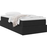  Krevet s madracem i skladištem Crna 90 x 190 cm Baršun | shoptok.hr