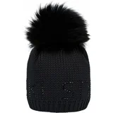 Sportalm Aris Ski Womens Beanie with Fur Black UNI Zimska kapa