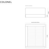 Cosmopolitan Design Bež tapecirani bračni krevet s prostorom za odlaganje s podnicom 180x200 cm Colonel – | shoptok.hr