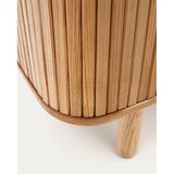 Kave Home omarica v jesenovem dekorju z drsnimi vrati v naravni barvi 110x160x40 cm mailen – | Shoptok.si