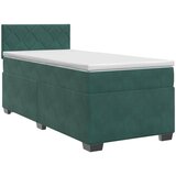  Boxspring krevet s madracem Tamnozelena 90 x 190 cm Baršun | shoptok.hr