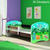  Otroška postelja ACMA z motivom, stranska wenge 160x80 cm 30 Dinosaurs | Shoptok.si