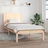  The Living Store Posteljni okvir trden les 75x190 cm - Posteljni Okvir, (21529710) Cene