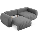 Makamii Tamno siva sklopiva/s prostorom za odlaganje sofa od samta 266 cm Kini – | shoptok.hr