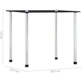  Komplet mizic 3 kosi črne barve kaljeno steklo, (20625148) | Shoptok.si