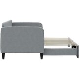  Dnevni krevet na razvlačenje svjetlosivi 80 x 200 cm od tkanine | shoptok.hr
