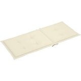  Jastuci za vrtne stolice 6 kom krem 120 x 50 x 3 cm od tkanine | shoptok.hr