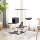  Penjalica za mačke sa stupovima za grebanje tamnosiva 94,5 cm | shoptok.hr