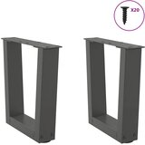  Noge za klub stolić V-oblika 2 kom antracit 40 x (30-31,3) cm čelik | shoptok.hr