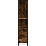 vidaXL Kupaonski ormarić dimljeni hrast 35x37,5x166 cm izrađeno drvo | shoptok.hr