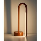 Kave Home Rdeča kovinska LED namizna svetilka (višina 30 cm) Bow – | Shoptok.si