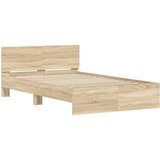  Okvir kreveta s uzglavljem boja hrasta 120x190 cm | shoptok.hr