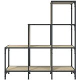  Regal za knjige boja hrasta 92 x 30 x 102 cm od drva i metala | shoptok.hr