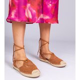 D/CEO marka niezdefiniowana Brown flat espadrille sandals Relis | Shoptok.si