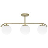 Candellux Lighting Bela/zlata stropna svetilka s steklenim senčilom 15x69 cm Amadeo – u