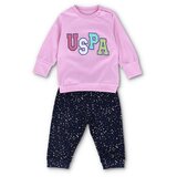 U.S. Polo Assn. komplet za bebe roze