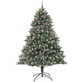 vidaXL Umestno božično drevo med 300 LED Zelena 140 x 140 x 210 cm | Shoptok.si