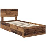  Okvir za krevet Staro drvo 100 x 200 cm Konstruirano drvo | shoptok.hr