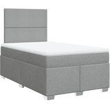  Krevet s oprugama i madracem svjetlosivi 120x190 cm od tkanine | shoptok.hr