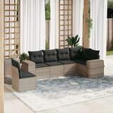 vidaXL 6-dijelni set vrtnih sofa od poliratana s jastucima svjetlosivi | shoptok.hr